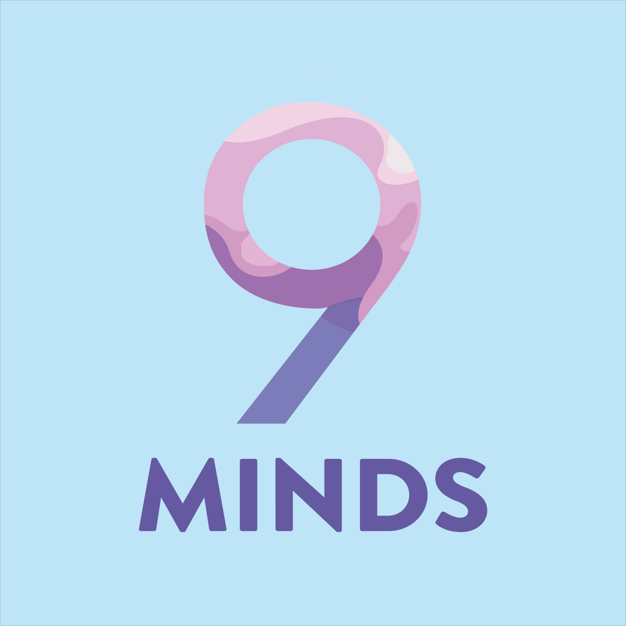 9 Minds logo - the ownable mark at the heart of the identity